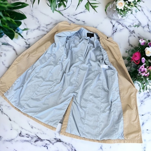 Banana Republic Classic Cotton Twill Trench Coat Size XS in Stinson Sand - Picture 5 of 14